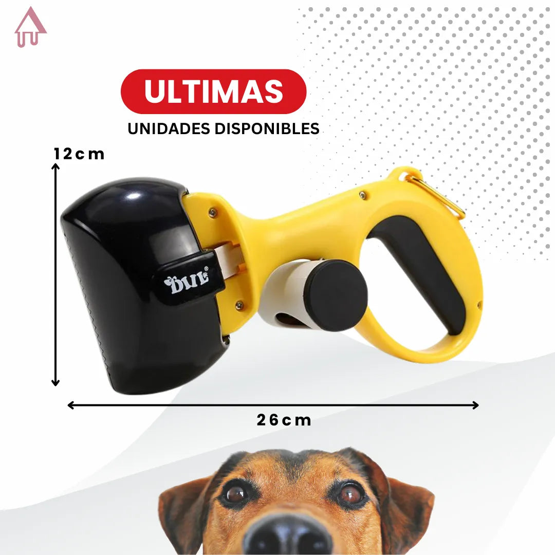 Recogedor portátil de popó para mascotas
