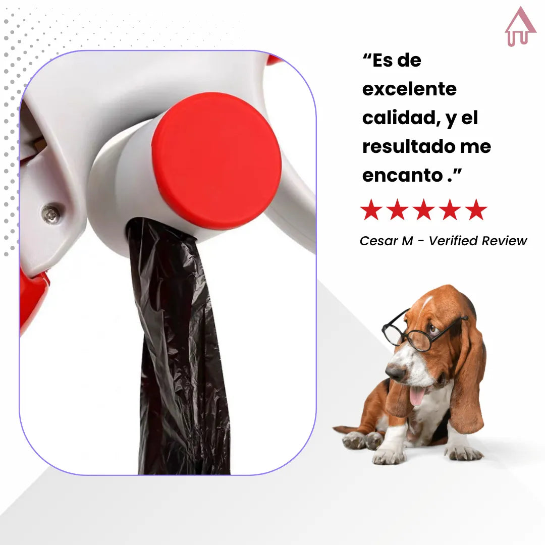 Recogedor portátil de popó para mascotas