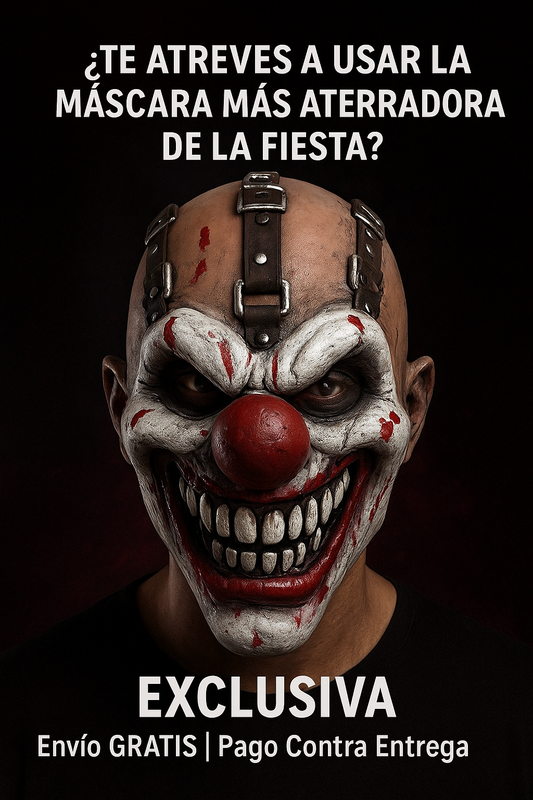 MÁSCARA PAYASO CON CORREA